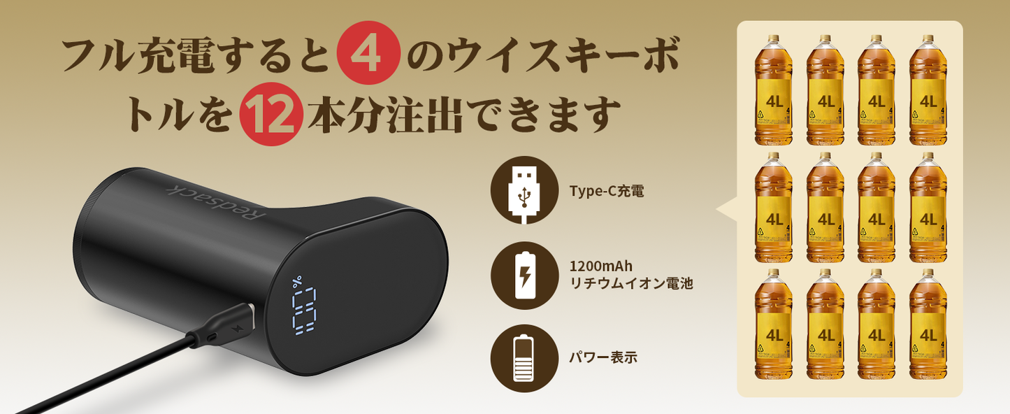 【国内最安値 / 即日発送!】SESH# Redsack (レッドサック) お酒計量ポンプ