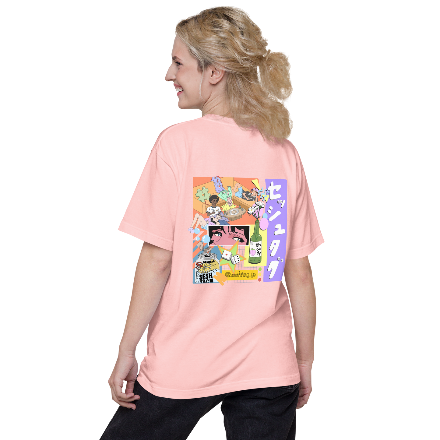 【ピンク色】半袖Tシャツ #パーティー #飲み会 #ペアルック