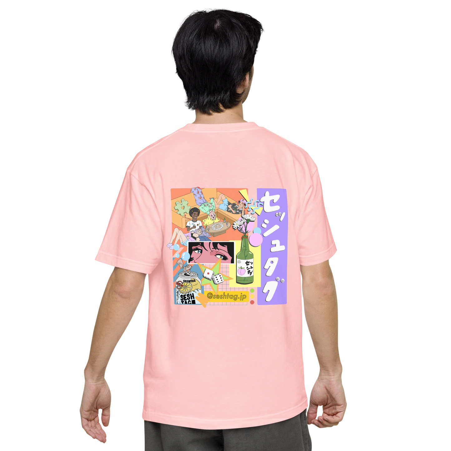 【ピンク色】半袖Tシャツ　#パーティー #飲み会 #ペアルック