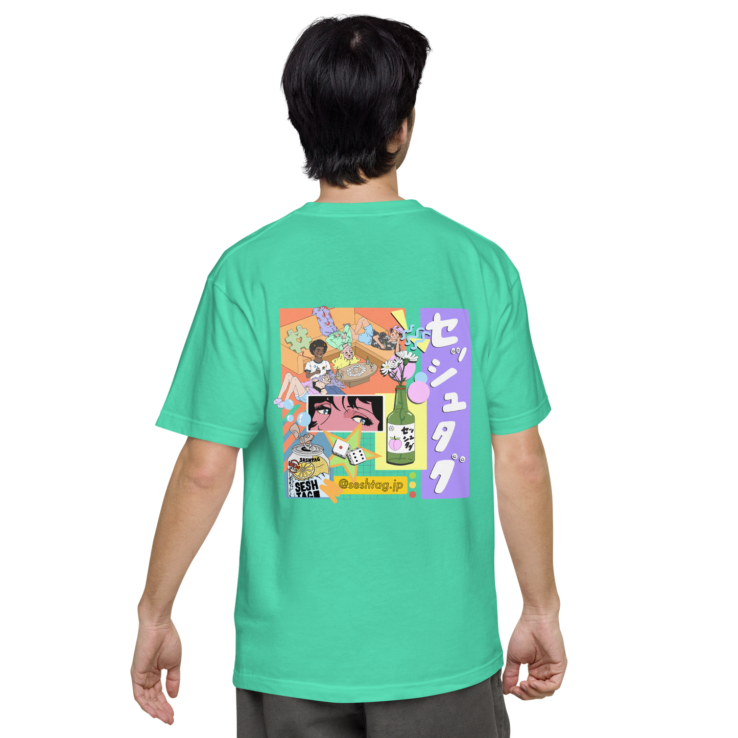 【緑色】半袖Tシャツ　#パーティー #飲み会 #ペアルック